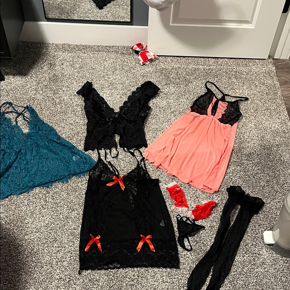 Elegant Black Lace Lingerie Set
